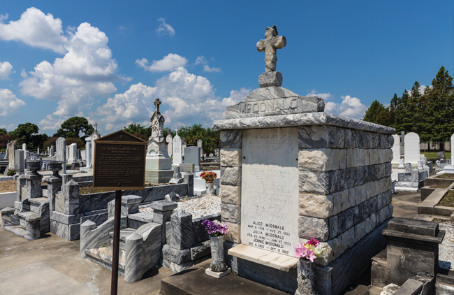 The cemeteries of New Orleans have been featured in many films including "Interview with A Vampire," courtesy New Orleans Metropolitan CVB