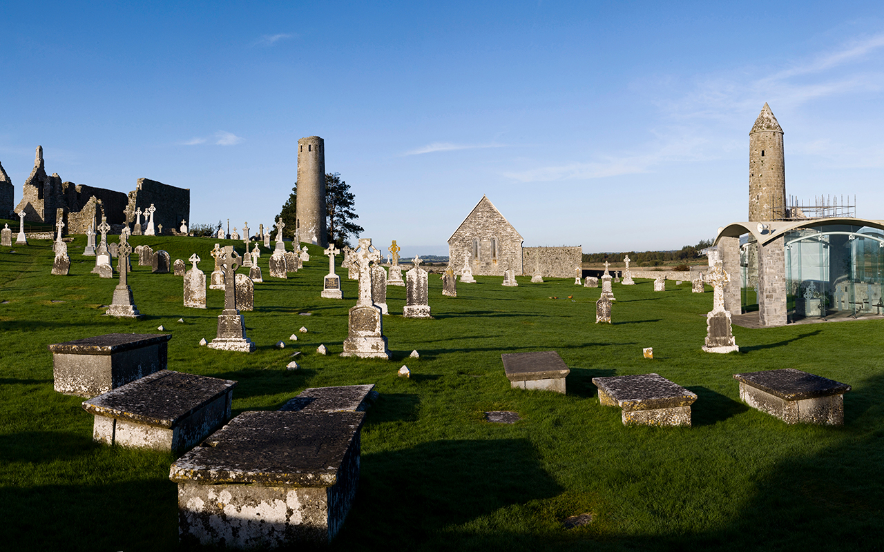 Clonmacnoise in County Offaly, Ireland, all photos courtesy Tourism Ireland