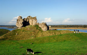 The remains of Clonmacnoise Castle in County Offaly, Ireland, all photos courtesy Tourism Ireland