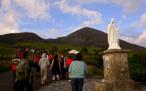 Croagh Patrick is a traditional pilgrimage site linked to Saint Patrick in County Mayo, Ireland, all photos courtesy Tourism Ireland